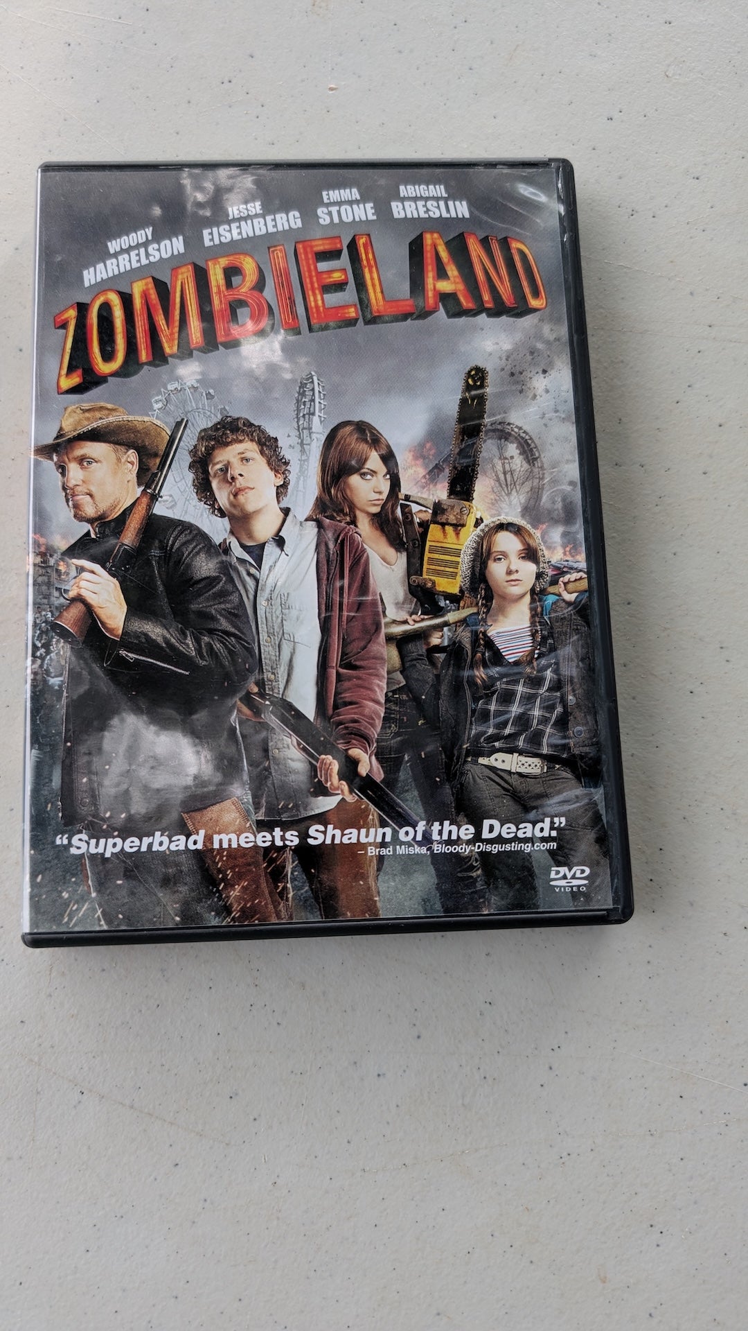 Zombieland - DVD Woody Harrelson Emma Stone Apocalyptic Movie
