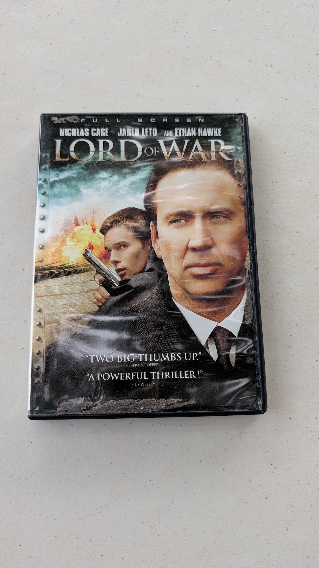 Lord of War DVD Movie Fullscreen LionsGate Nicolas Cage Jared Leto