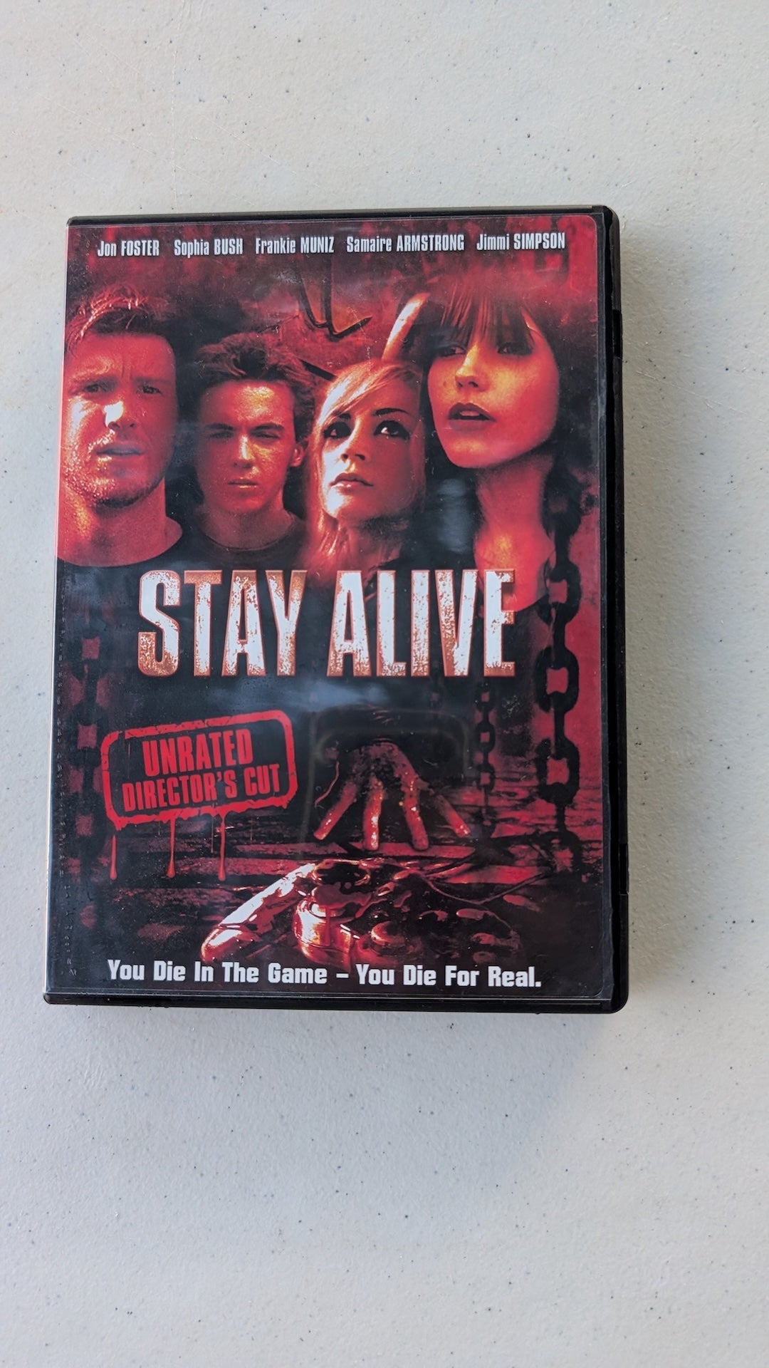 Stay Alive - Director's Cut DVD (2006 Frankie Muniz horror movie)