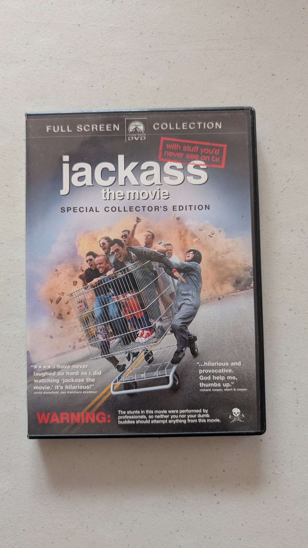 Jackass: The Movie (DVD, 2002, R) Johnny Knoxville, Bam Margera, Steve-O