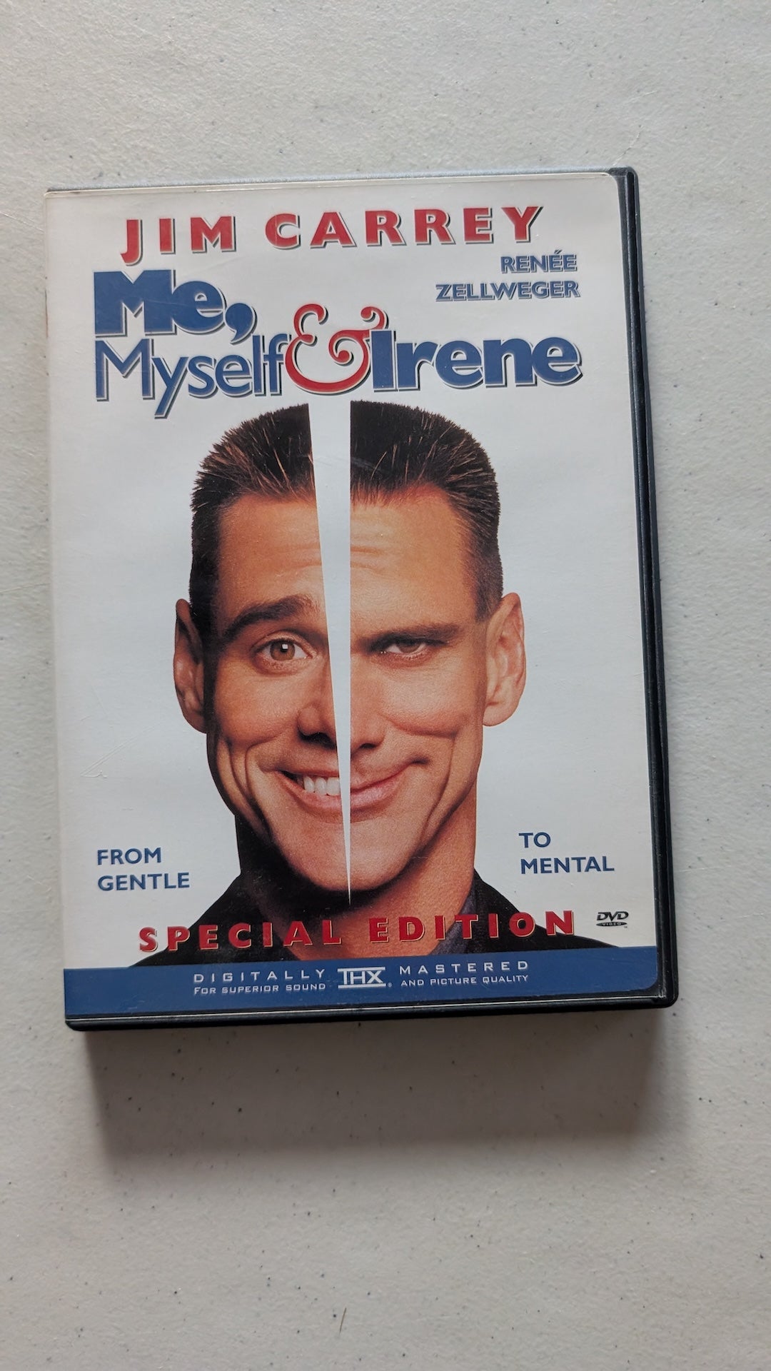 Me, Myself & Irene (DVD, 2000, R) Jim Carrey, Renée Zellweger