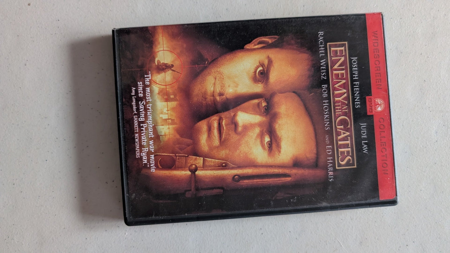 Enemy at the Gates (DVD, 2001, R) Joseph Fiennes, Jude Law, Rachel Weisz, Bob Hoskins, Ed Harris