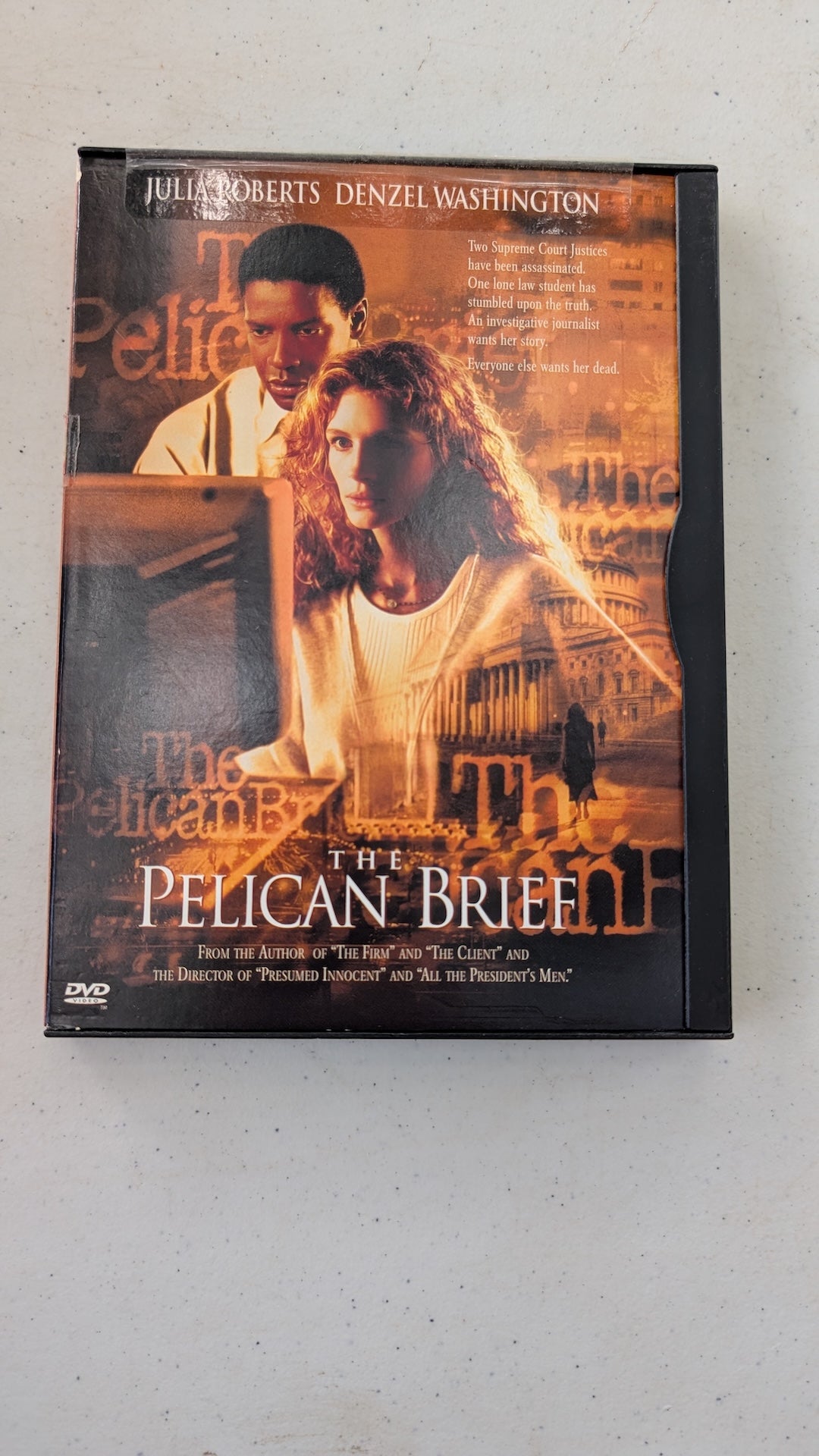 The Pelican Brief (DVD, 1993, PG-13) Julia Roberts, Denzel Washington