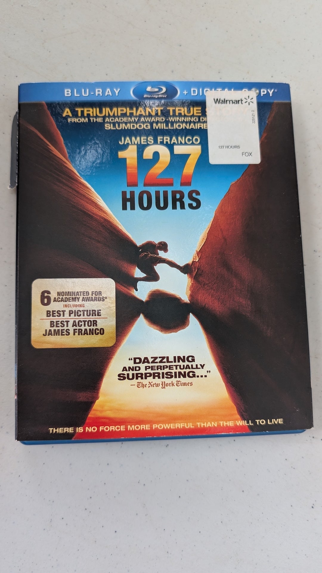 127 Hours (Blu-ray + Digital Copy, 2010, R) James Franco, Amber Tamblyn, Kate Mara