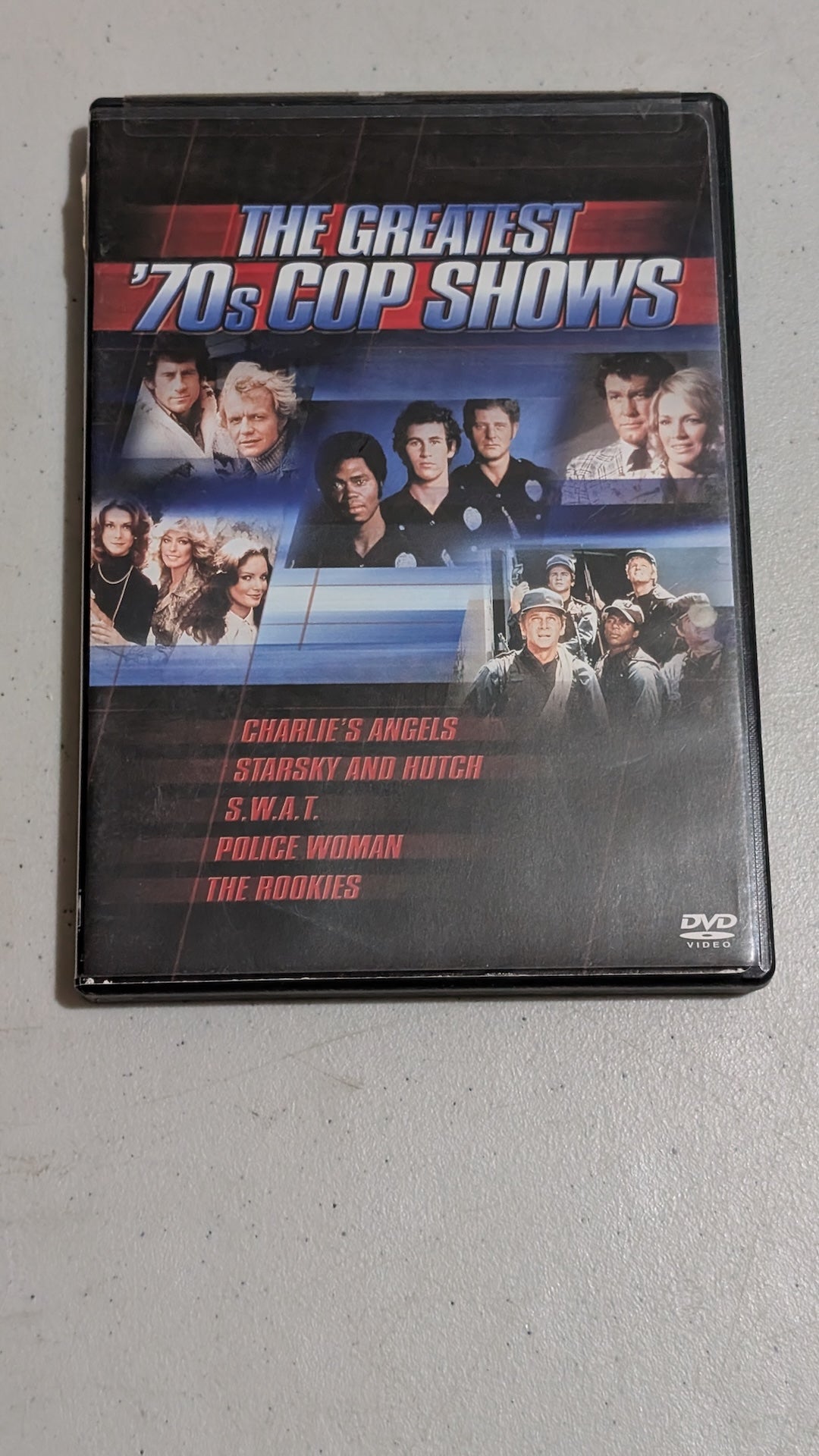 The Greatest '70s Cop Shows (DVD, 1972-1979, Not Rated) Kate Jackson, Jaclyn Smith, Farrah Fawcett; Paul Michael Glaser, David Soul; Steve Forrest, Robert Urich; Angie Dickinson, Earl Holliman; Georg Stanford Brown, Sam Melville
