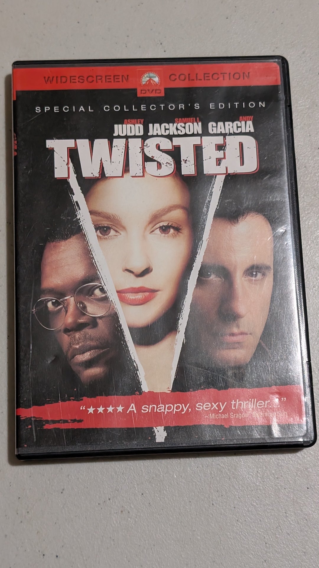 Twisted (DVD, 2004, R) Ashley Judd, Samuel L. Jackson, Andy Garcia