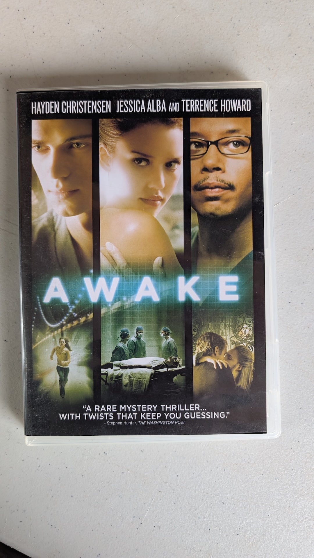 Awake (DVD, 2007, R) Hayden Christensen, Jessica Alba, Terrence Howard