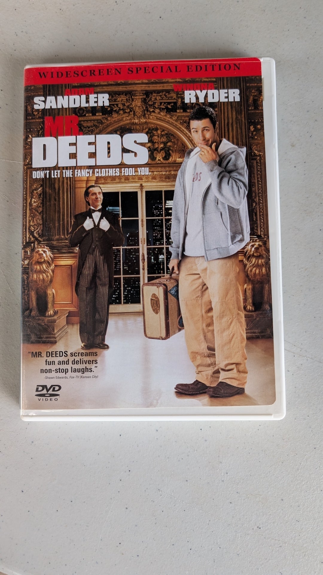Mr. Deeds (DVD, 2002, PG-13) Adam Sandler, Winona Ryder, John Turturro