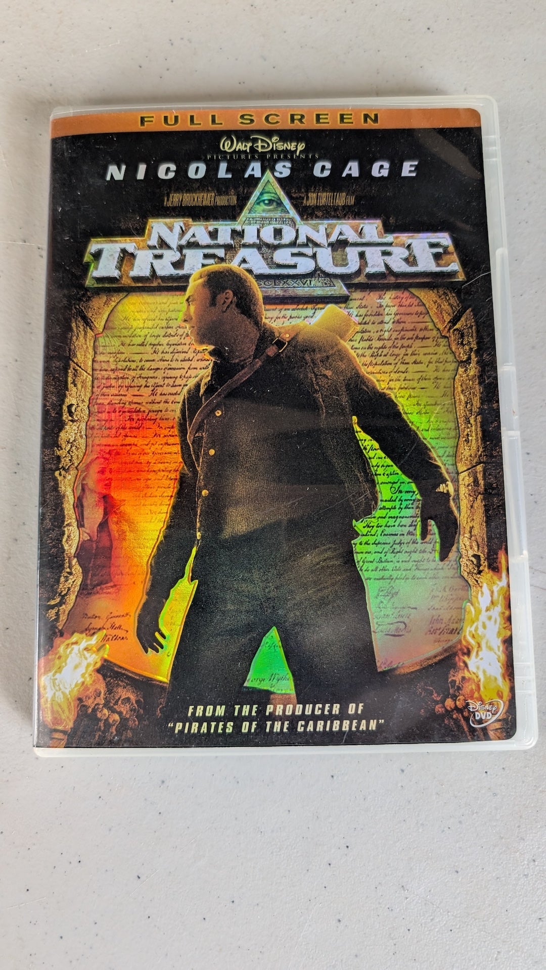 National Treasure (DVD, 2004, PG) Nicolas Cage, Diane Kruger, Justin Bartha