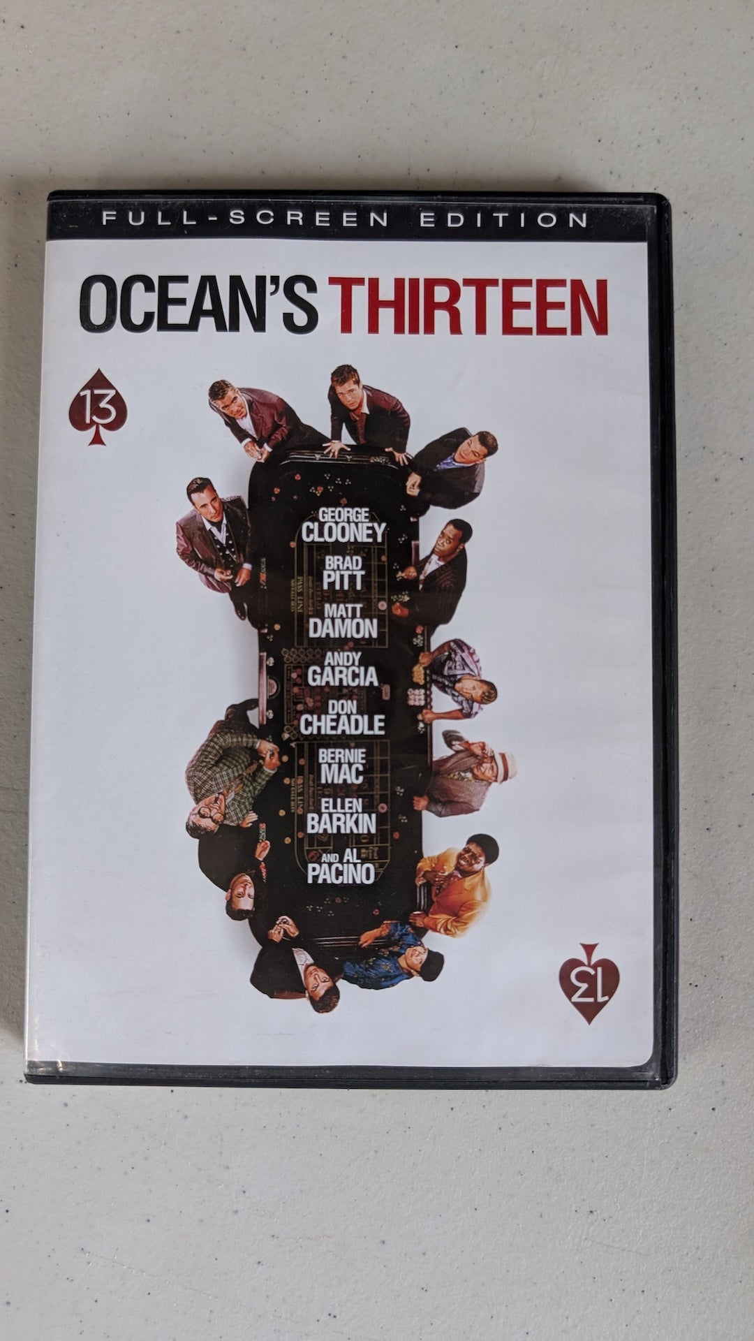 Ocean's Thirteen (DVD, 2007, PG-13) George Clooney, Brad Pitt, Matt Damon