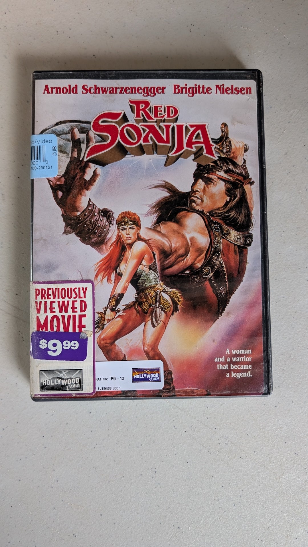 Red Sonja (DVD, 1985, PG-13) Brigitte Nielsen, Arnold Schwarzenegger, Sandahl Bergman