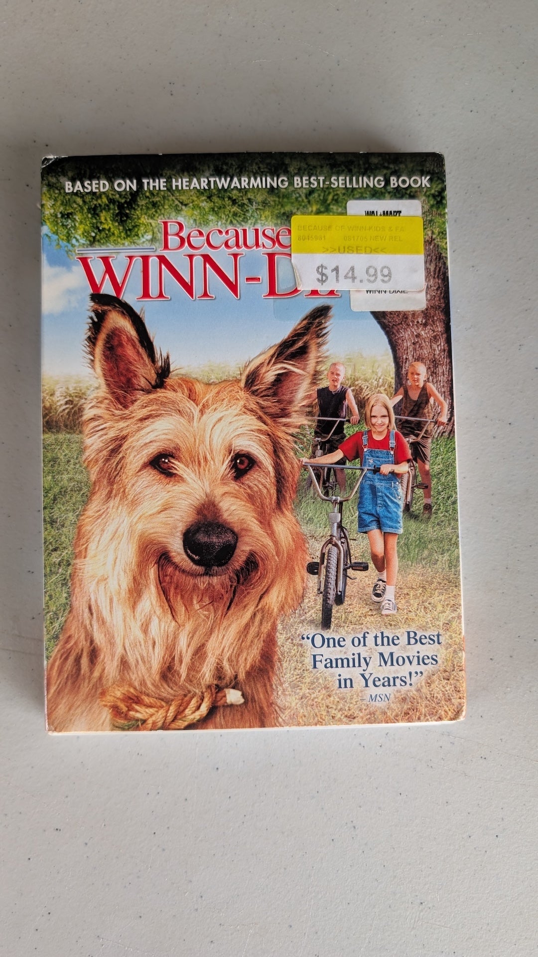 Because of Winn-Dixie (DVD, 2005, PG) AnnaSophia Robb, Jeff Daniels, Cicely Tyson