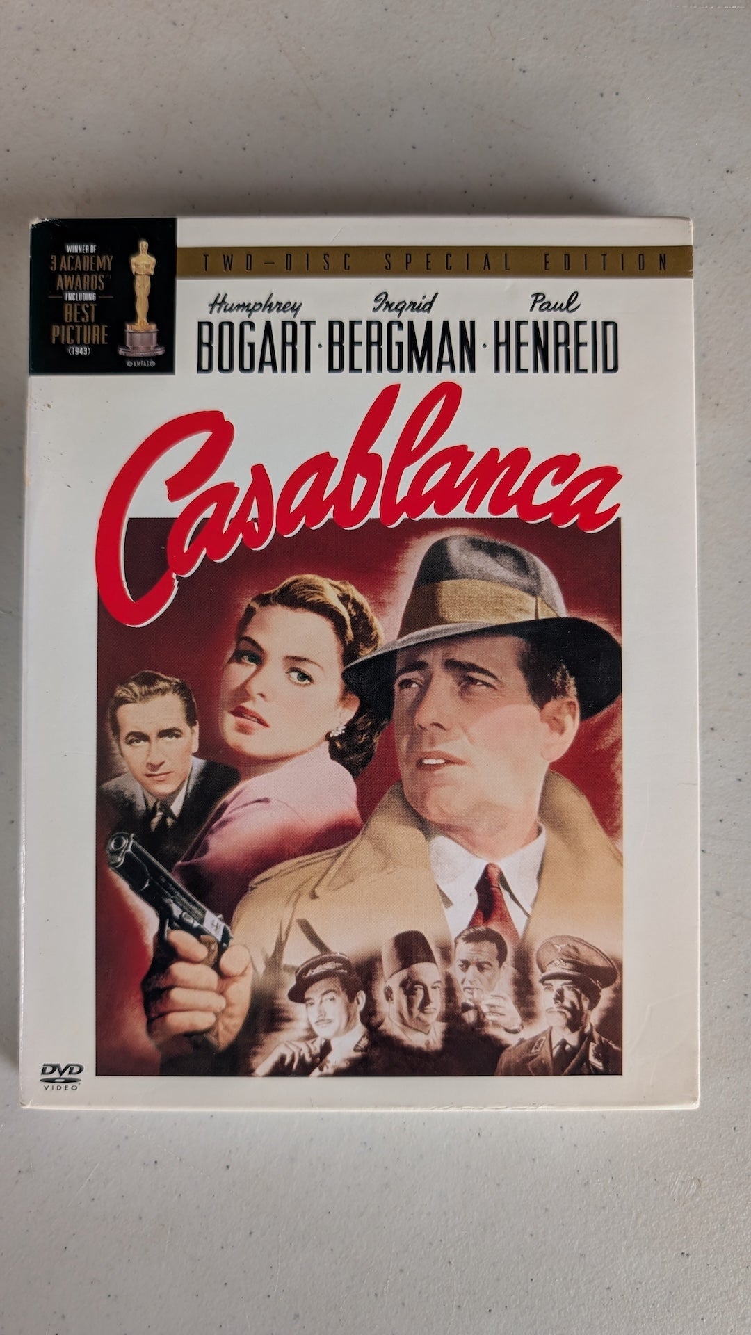 Casablanca (DVD, 1942, PG) Humphrey Bogart, Ingrid Bergman, Paul Henreid