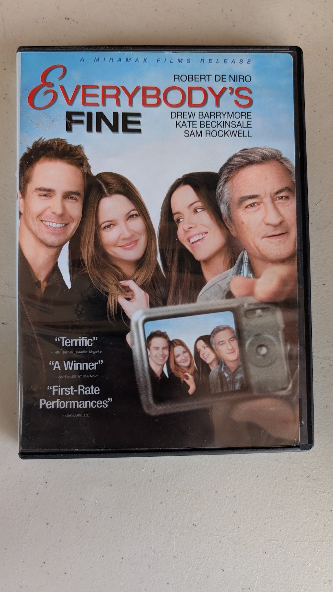 Everybody's Fine (DVD, 2009, PG-13) Robert De Niro, Drew Barrymore, Kate Beckinsale