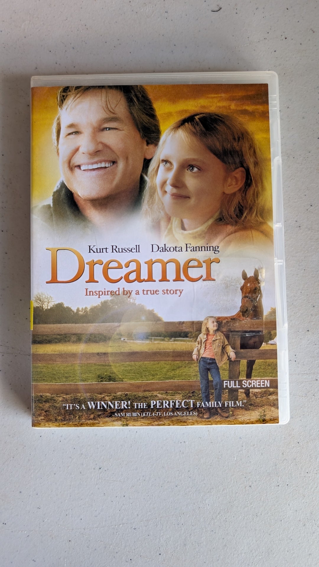 Dreamer: Inspired by a True Story (DVD, 2005, PG) Kurt Russell, Dakota Fanning