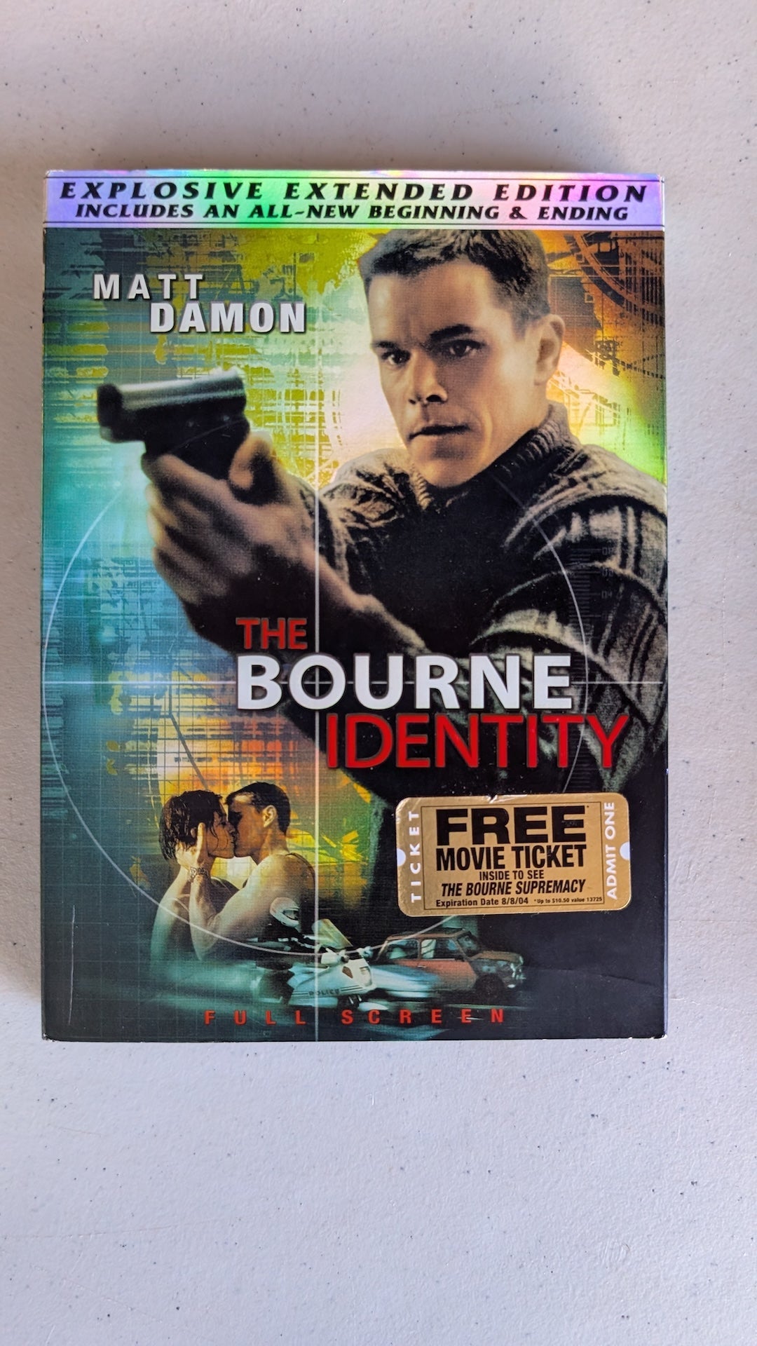 The Bourne Identity (DVD, 2002, PG-13) Matt Damon, Franka Potente, Chris Cooper