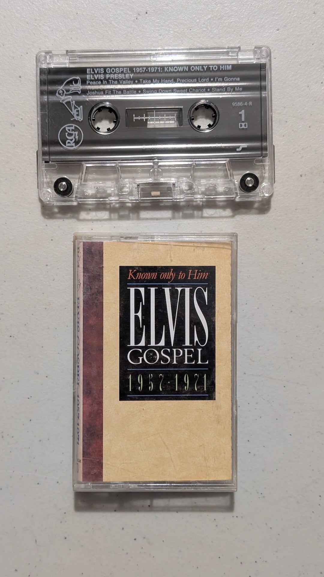 Elvis Presley - Known only to Him: Elvis Gospel 1957-1971 (Gospel, Cassette Tape, 1989)