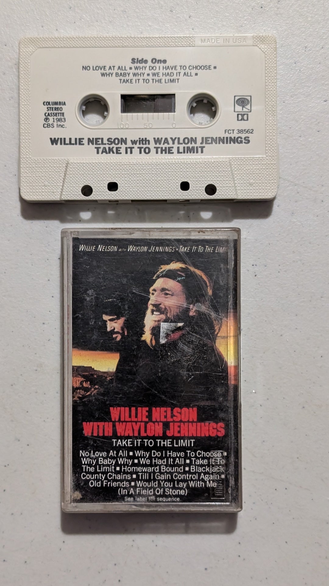 Willie Nelson with Waylon Jennings - Take It to the Limit (Country, Cassette Tape, 1983)