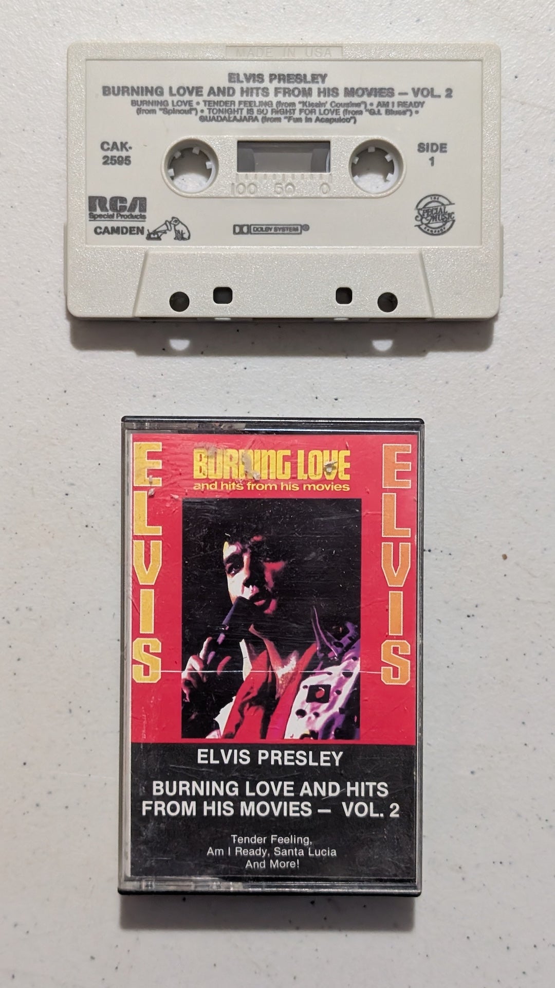 Elvis Presley - Burning Love and Hits from His Movies, Vol. 2 (Rock, Soundtrack, Cassette Tape, 1972)