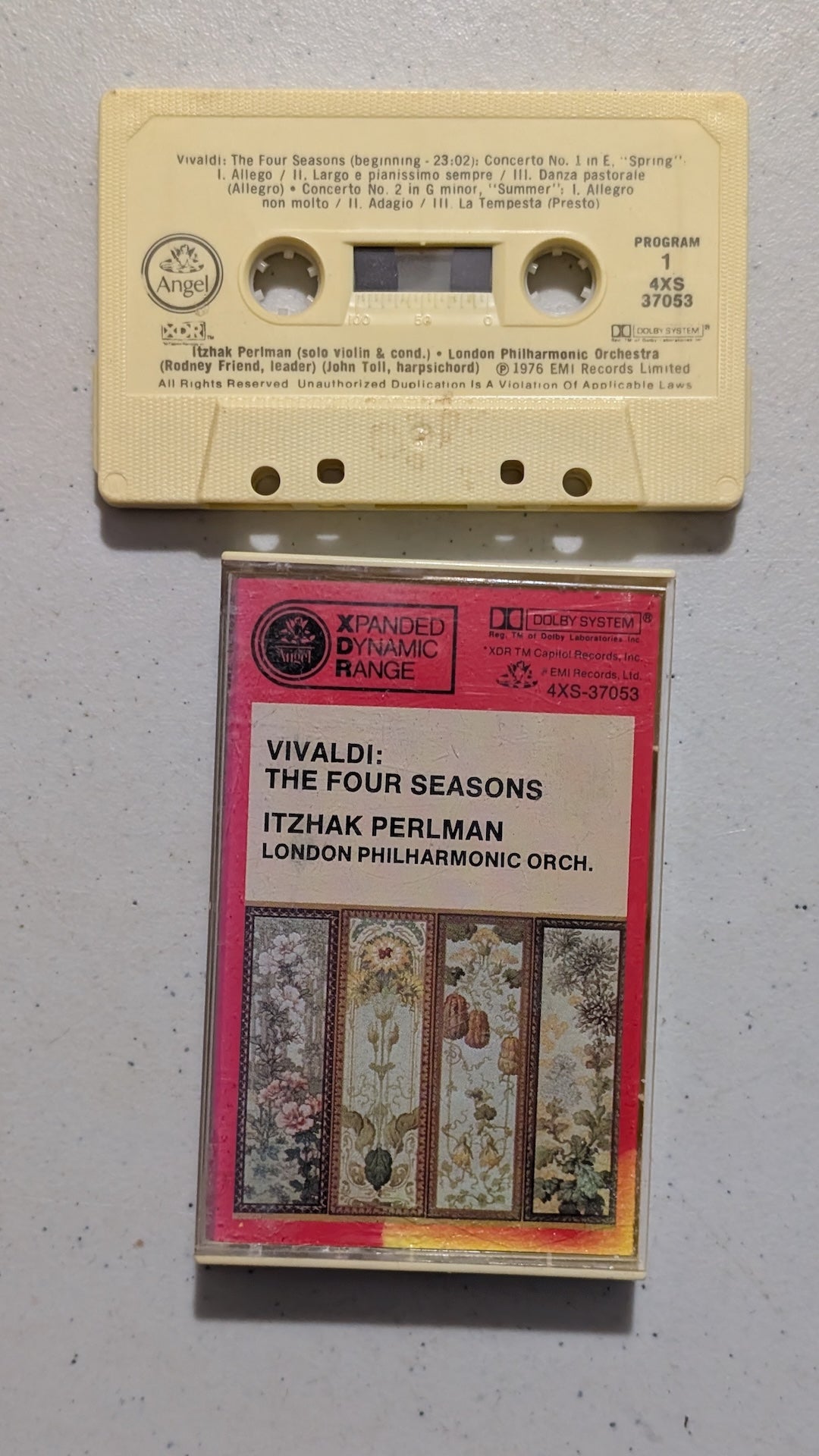 Itzhak Perlman / London Philharmonic Orchestra - Vivaldi: The Four Seasons (Classical, Cassette Tape, 1976)