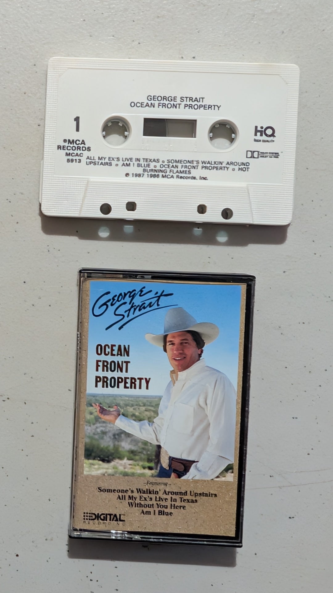 George Strait - Ocean Front Property (Country, Cassette Tape, 1987)