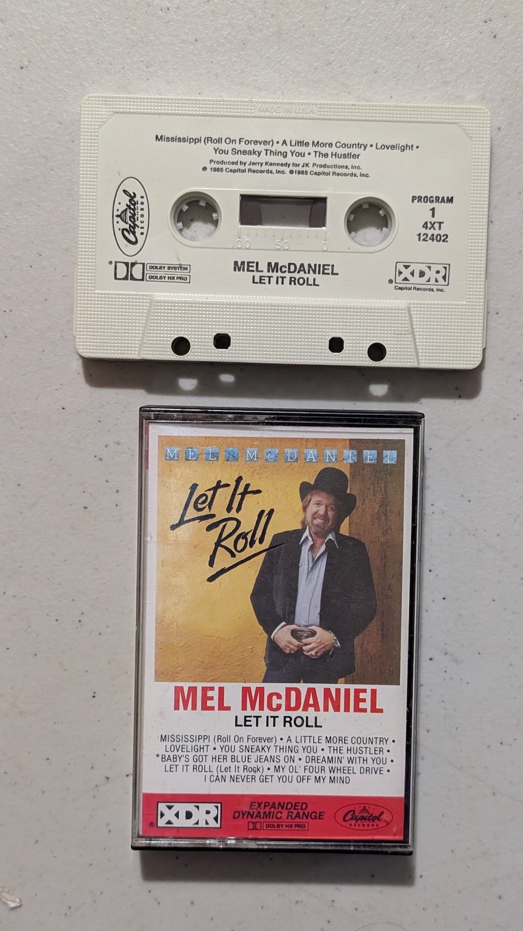 Mel McDaniel - Let It Roll (Country, Cassette Tape, 1984)