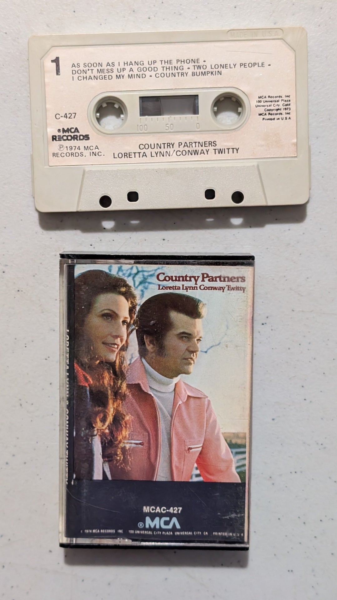 Loretta Lynn/Conway Twitty - Country Partners (Country Cassette Tape, 1974)