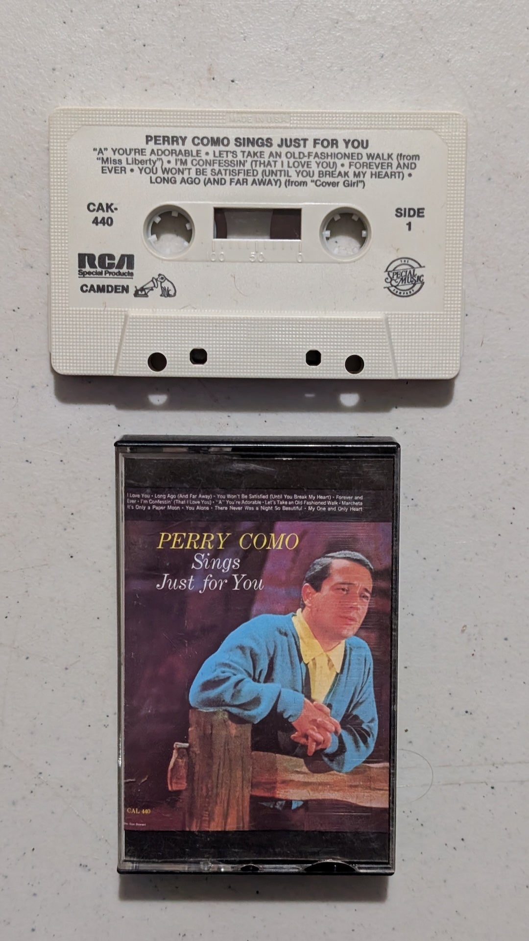Perry Como - Perry Como Sings Just for You (Easy Listening, Pop, Cassette Tape, 1958)