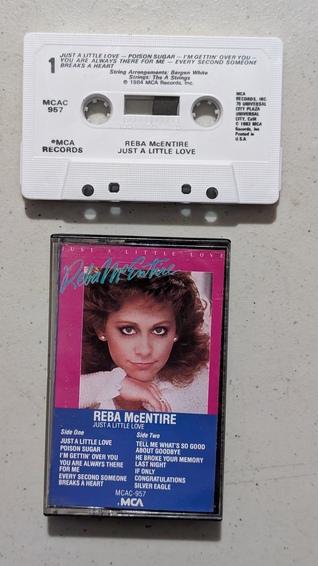 Reba McEntire - Just a Little Love (Country, Cassette Tape, 1984)