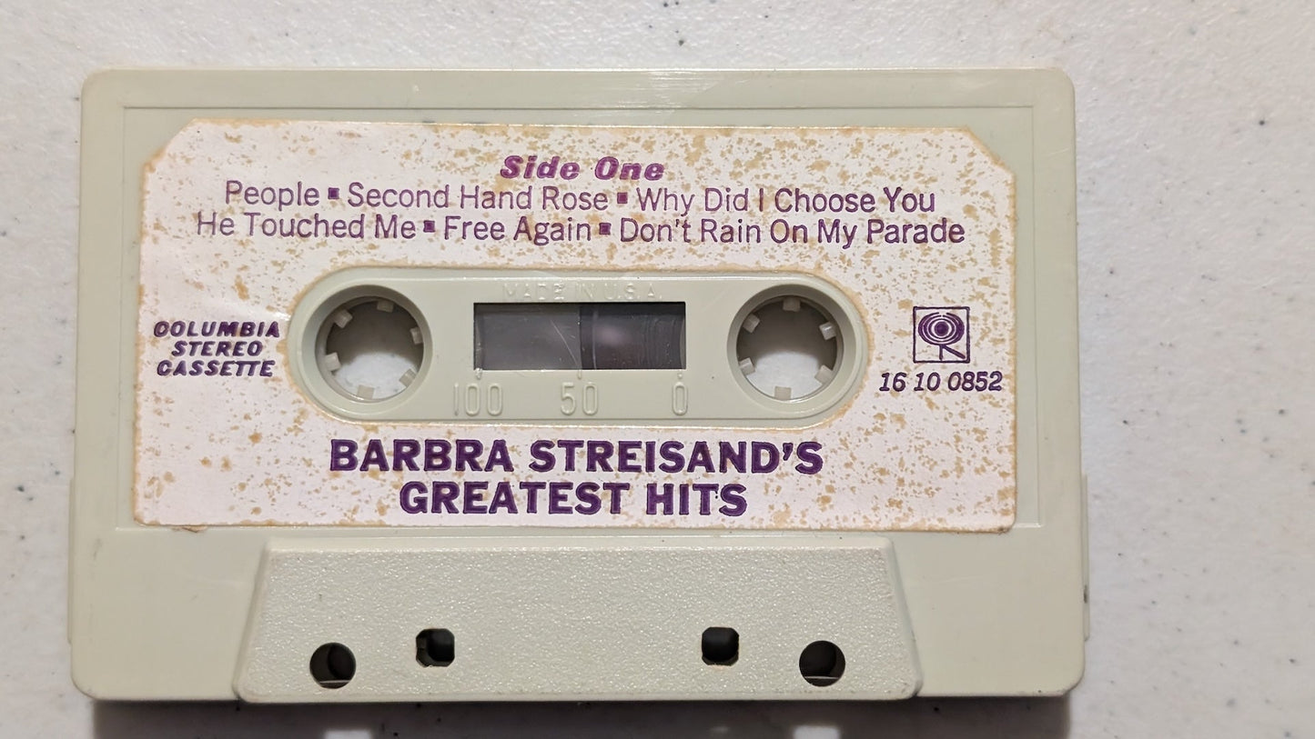Barbra Streisand - Barbra Streisand's Greatest Hits (Pop, Vocal, Cassette Tape, 1970)