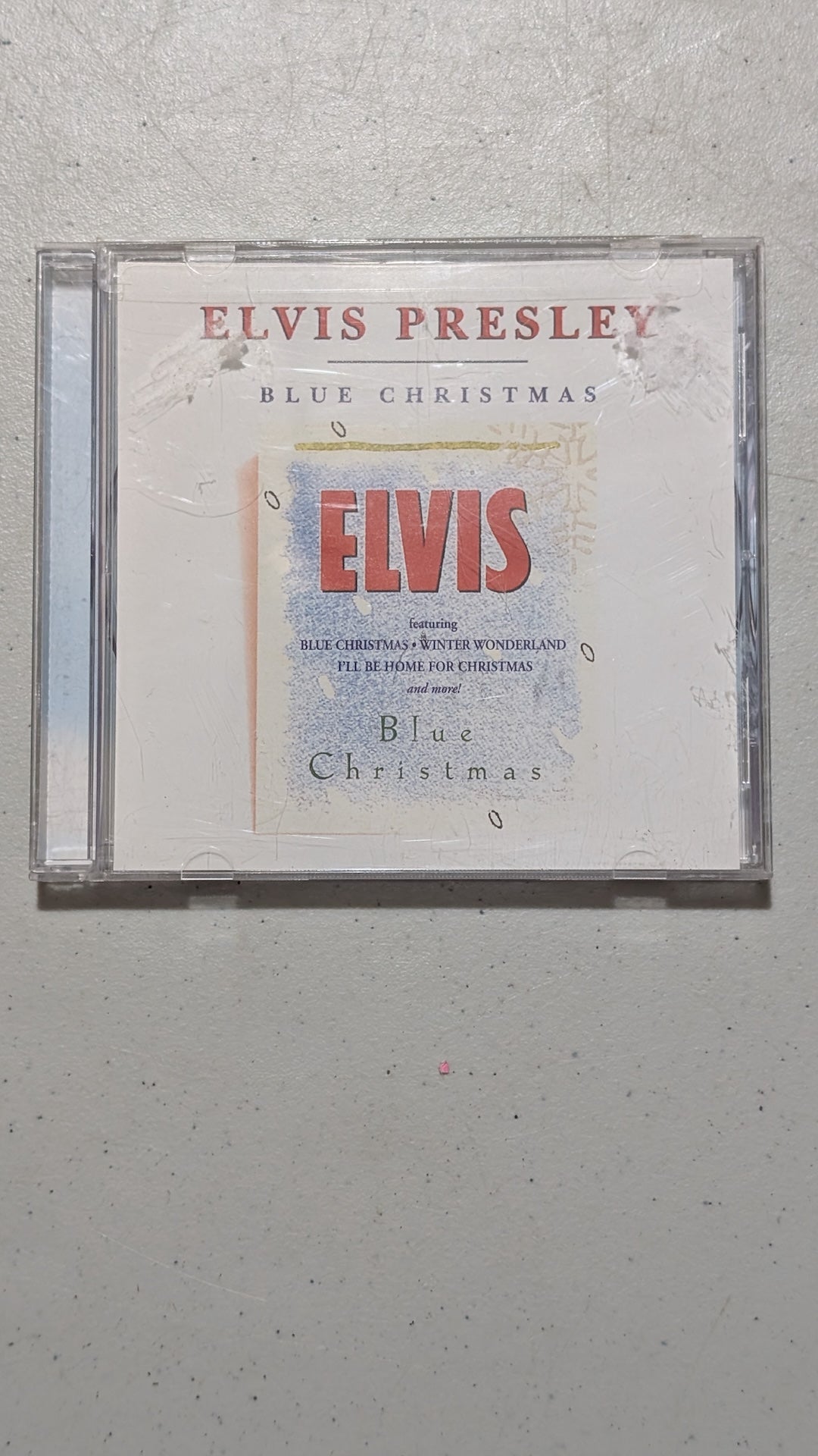 Blue Christmas from RCA - 1992 Media (CD Case, Plastic, Paper CD, Christmas, Holiday, Music Memorabilia, White, Blue, Red, Collectable, Vintage, Original)