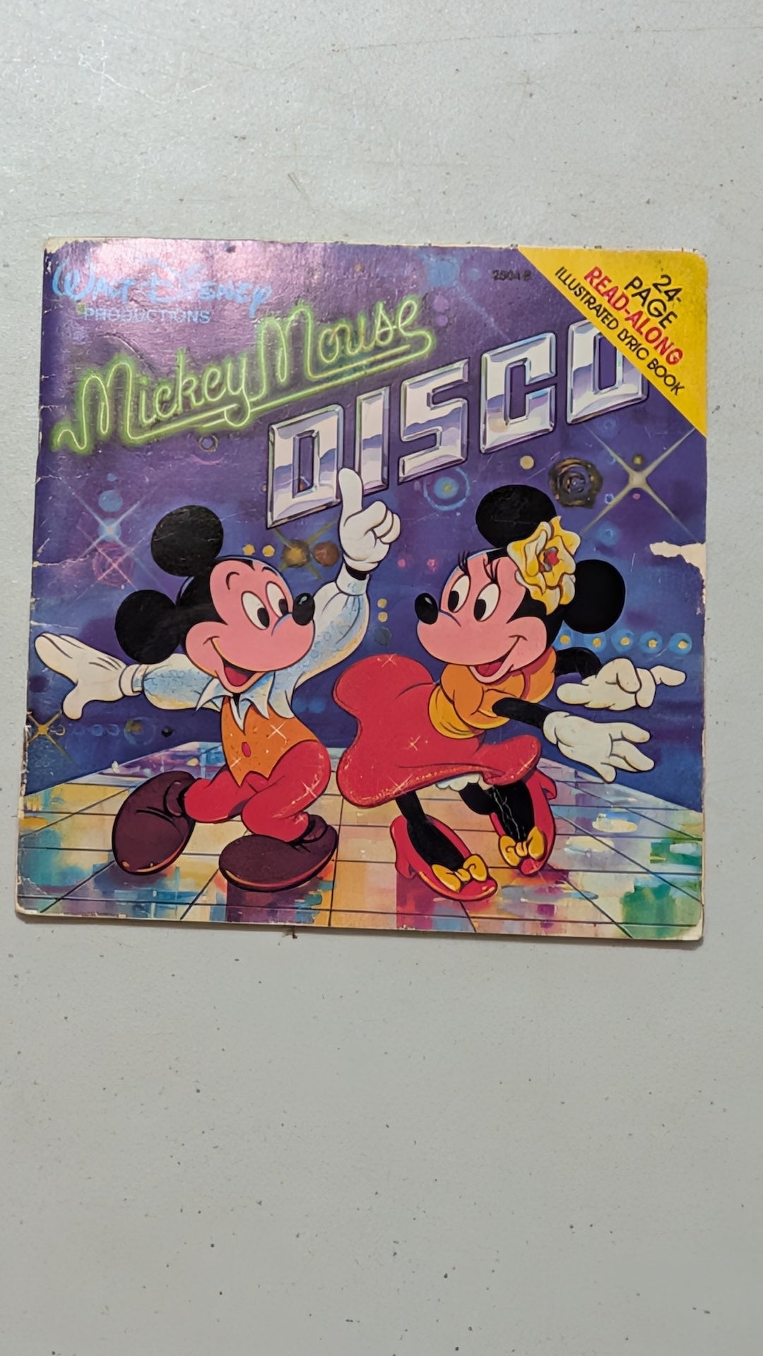 Mickey Mouse Disco by Walt Disney Productions (Children's Read-Along Book, 1979)