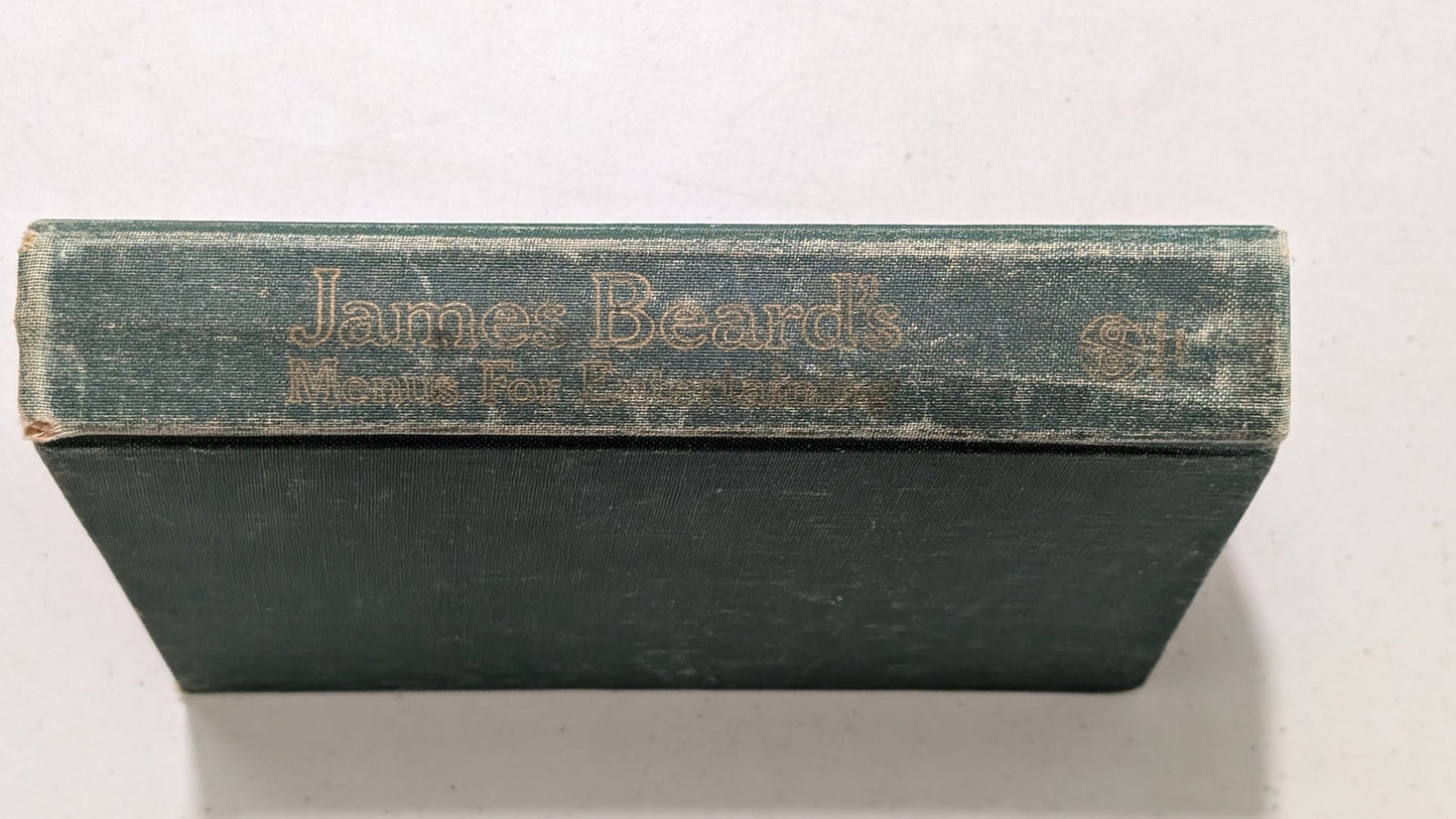 James Beard's Menus for Entertaining by James Beard (Cookbook, 1965)