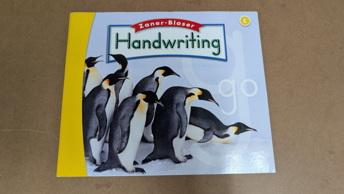 Zaner-Bloser Handwriting (Kindergarten) by Zaner-Bloser (Educational, Workbook, 2015)