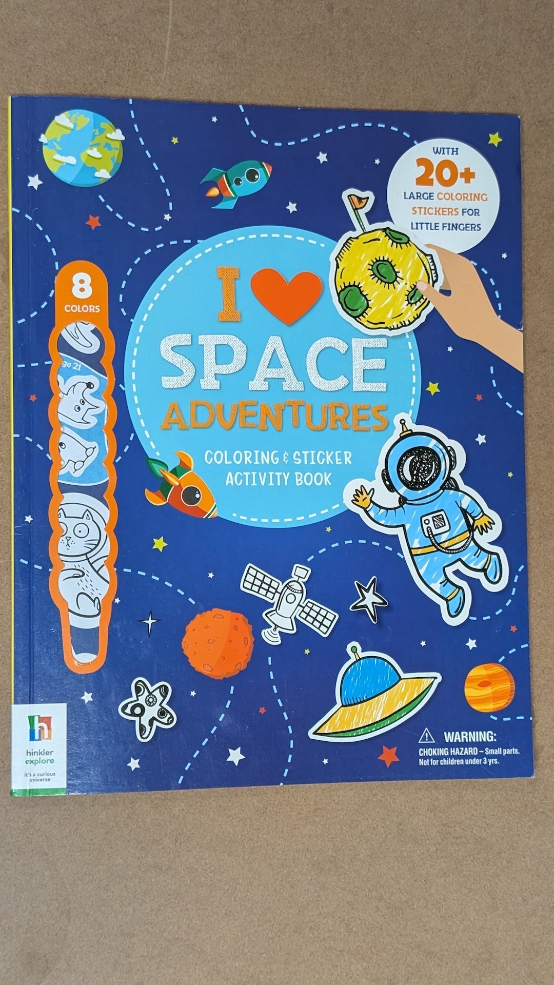 I Love Space Adventures: Coloring & Sticker Activity Book by Hinkler Explore (Children's Activity Book, 2019)
