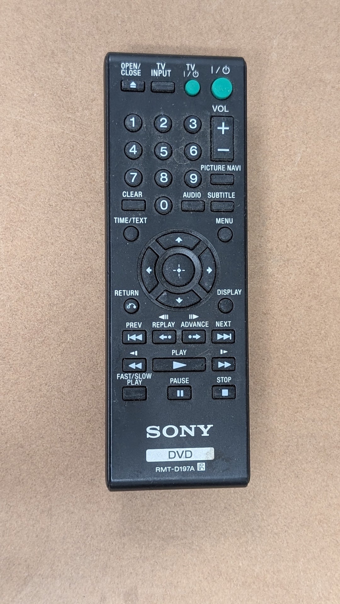 RMT-D197A from Sony - 2000s Electronics > Accessories > Remote Controls (Plastic, Rubber DVD Player Remote, Modern, Utilitarian, Black)