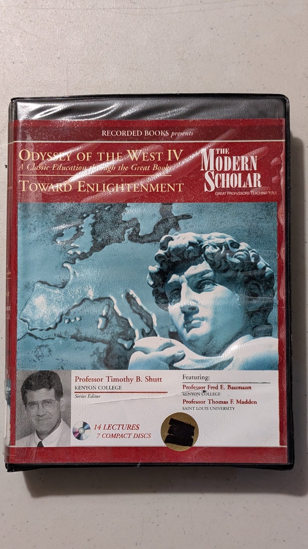 The Modern Scholar: Odyssey of the West IV - Toward Enlightenment by Professor Timothy B. Shutt, et al. (Education, History, Audiobook on CD, 2006, Former Library Book)