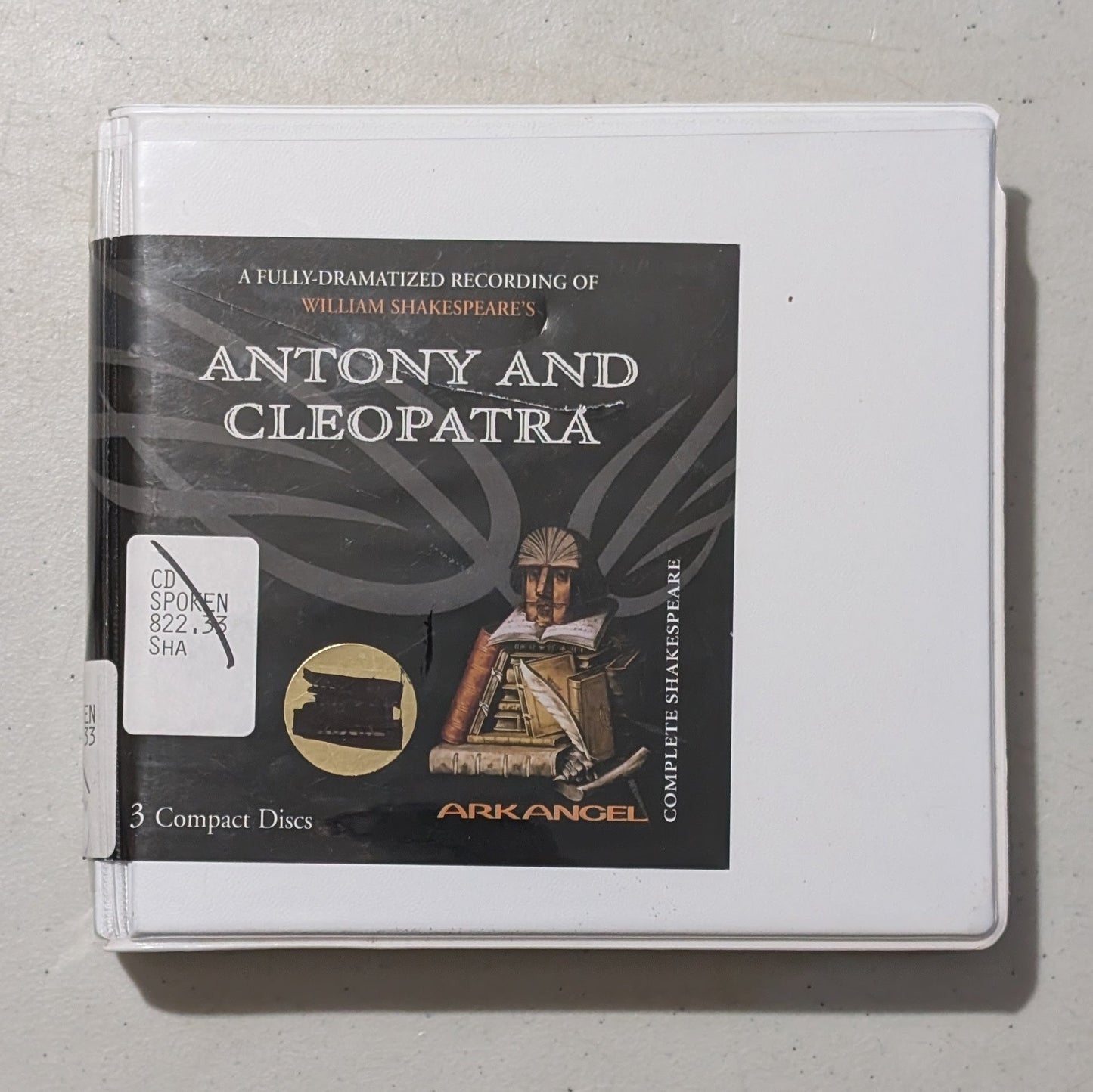 William Shakespeare's Antony and Cleopatra by William Shakespeare (Play, Tragedy, Audiobook on CD, c. 1607, Former Library Book)