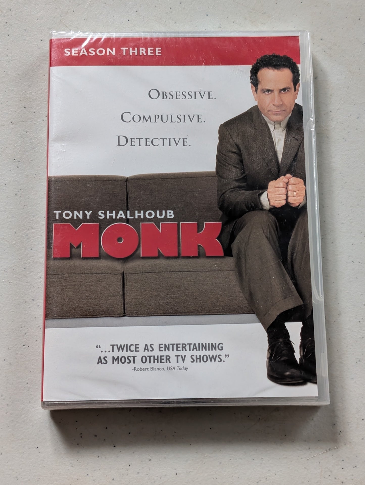 Monk, Season Three (DVD, 2004, Not Rated) Tony Shalhoub, Bitty Schram, Ted Levine