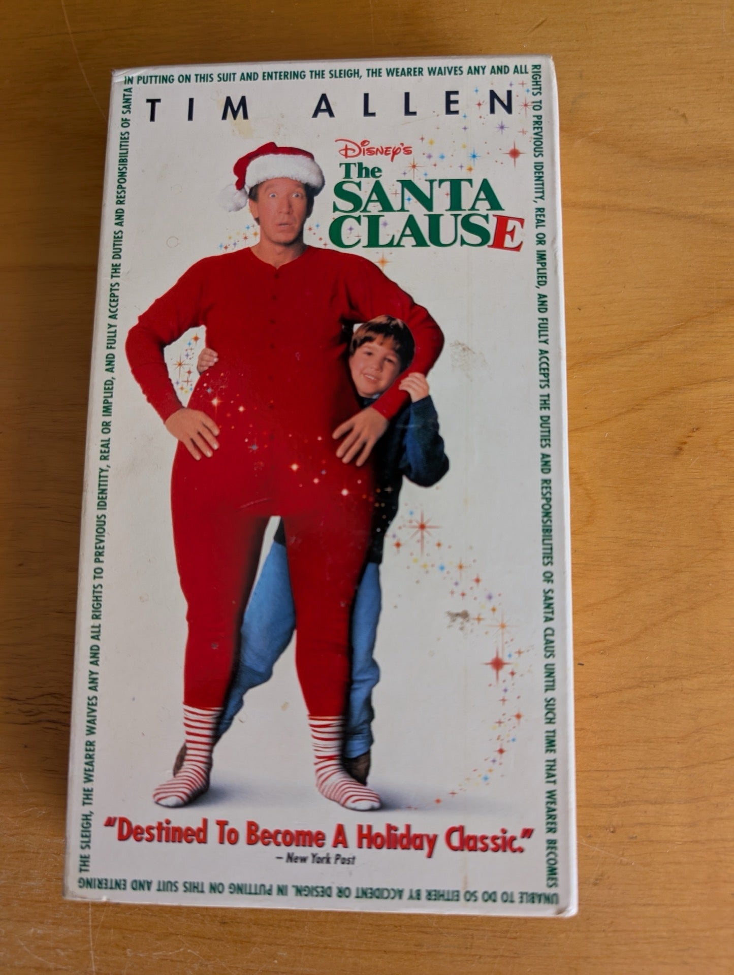 The Santa Clause (VHS, 1994, PG) Tim Allen, Judge Reinhold, Wendy Crewson, The Santa Clause VHS, Tim Allen movie, Disney Christmas film, 90s family comedy, vintage holiday movie