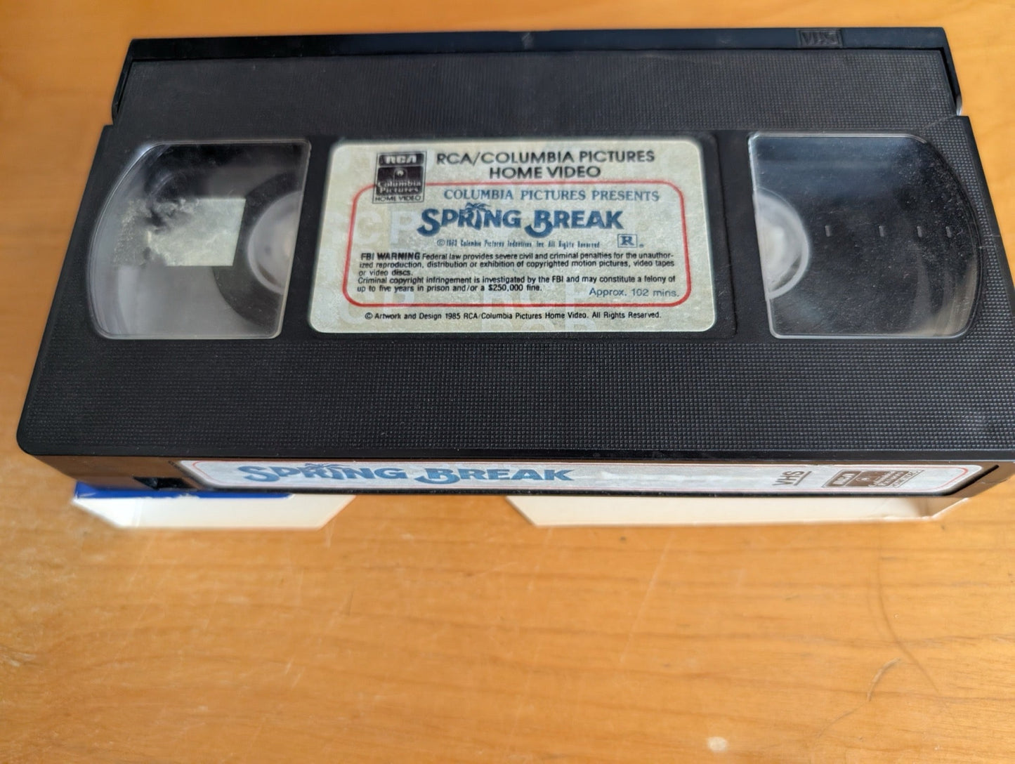 Spring Break (VHS, 1983, R) David Knell, Perry Lang, Jayne Modean, Spring Break 1983 VHS, 80s teen comedy, cult classic movie, retro R-rated film, vintage comedy tape