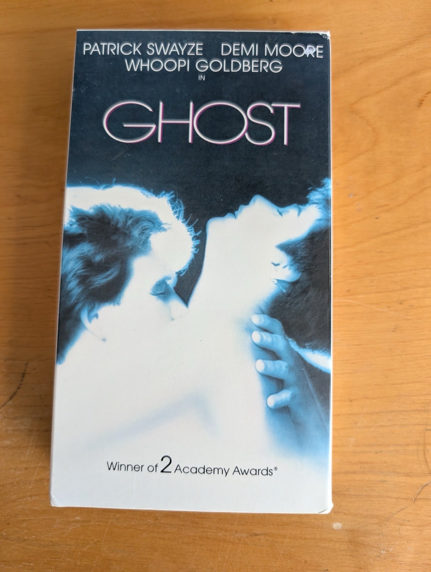 Ghost (VHS, 1990, PG-13) Patrick Swayze, Demi Moore, Whoopi Goldberg, Ghost VHS, Patrick Swayze movie, Demi Moore film, 90s romance fantasy, Whoopi Goldberg Oscar winner