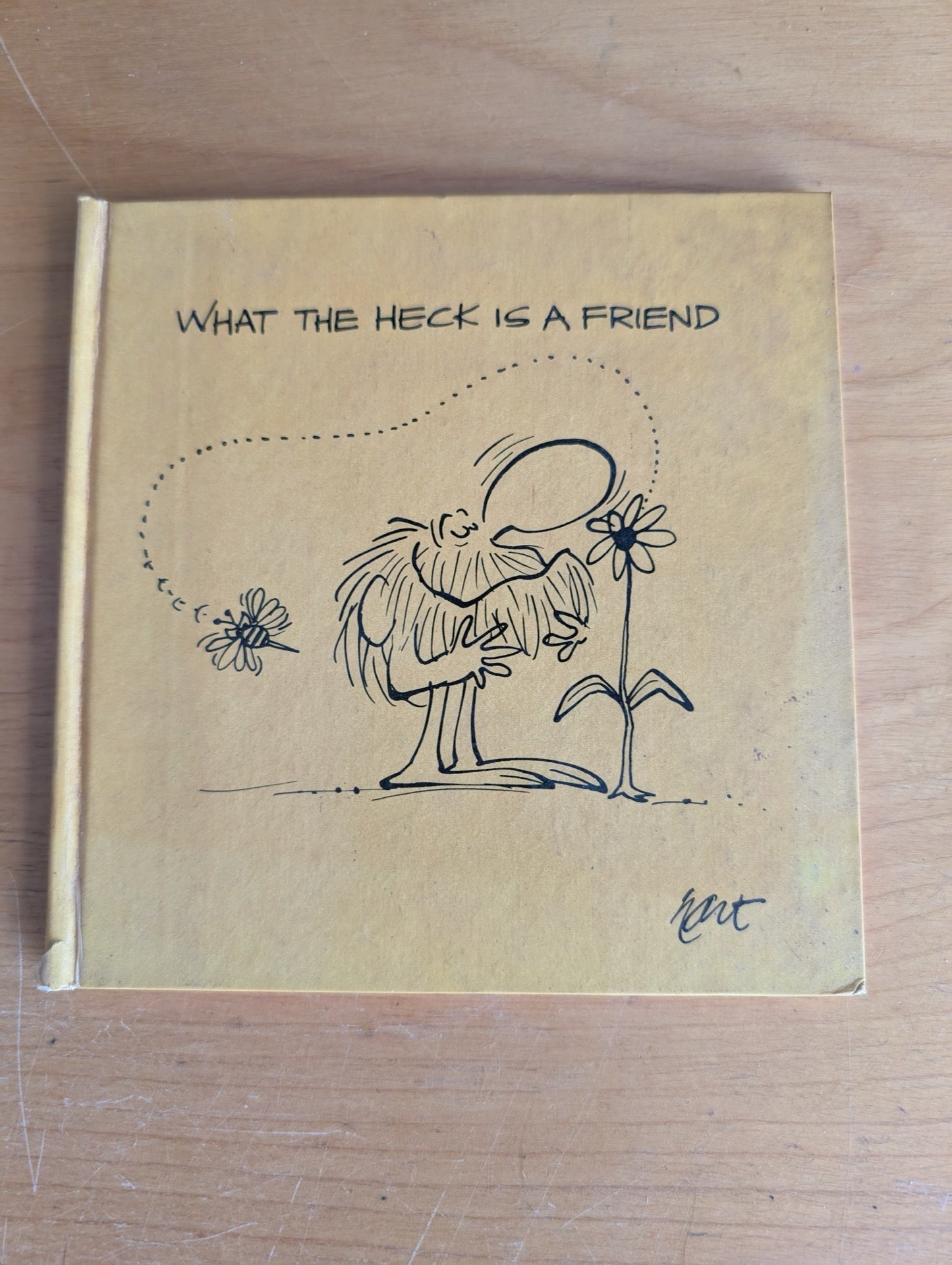 What the Heck is a Friend by Kent Salisbury (Humor, Cartoon, Gift Book, 1971, friendship book, cartoon guide, what is a friend, Vagabond Creations, vintage gift book)