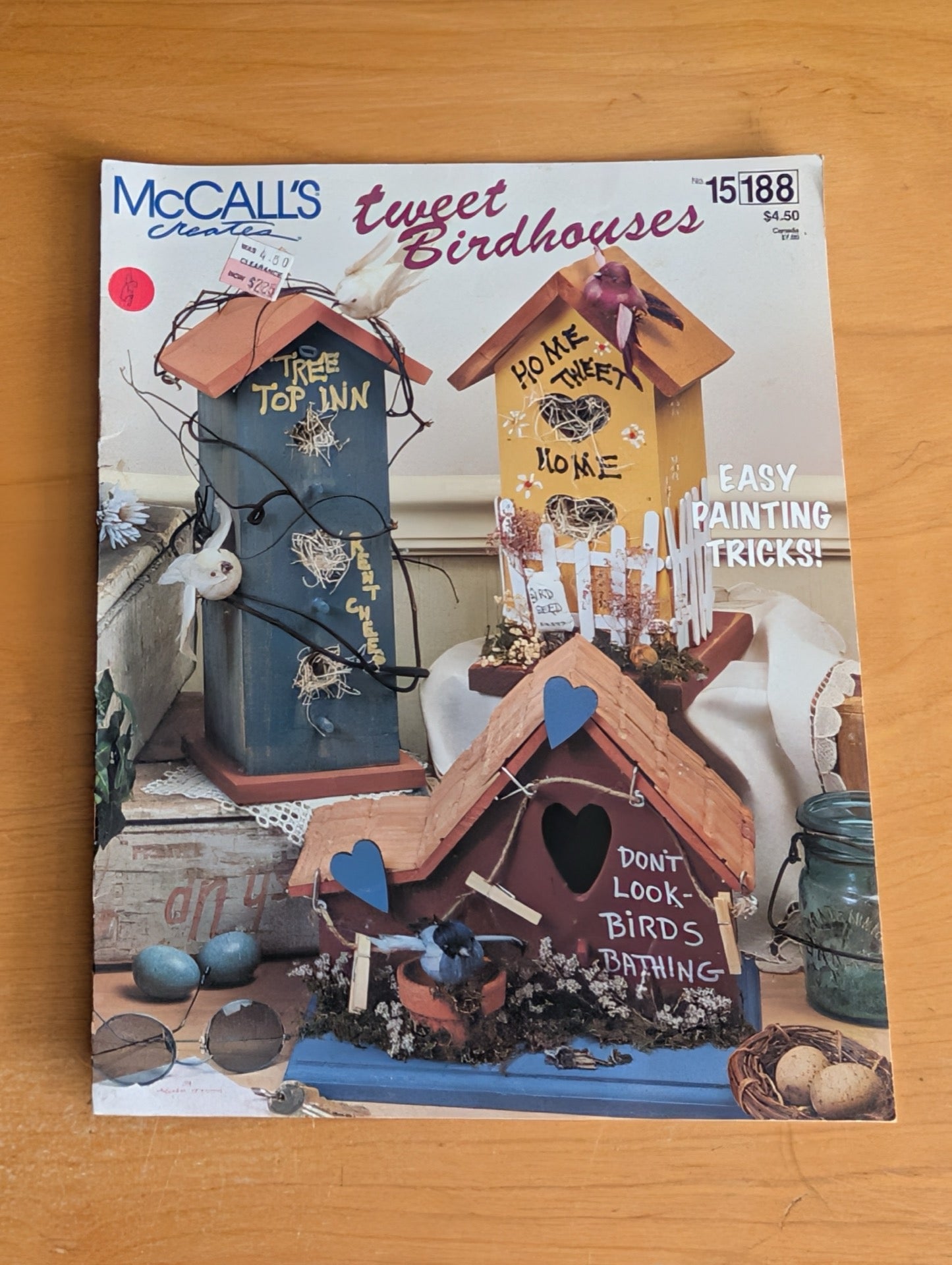 McCall's Creates: Tweet Birdhouses by McCall's (Crafts, Woodworking, Painting, 1996, birdhouse plans, painting crafts, McCall's patterns, tole painting, wood crafts)