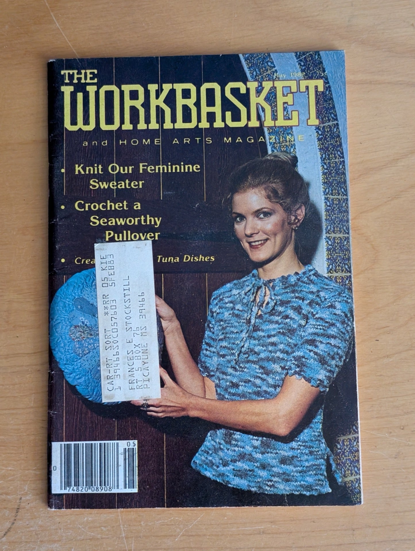 The Workbasket and Home Arts Magazine (May 1986) by Modern Handcraft, Inc. (Crafts, Periodical, 1986, The Workbasket, vintage crafts, 80s knitting, home arts, craft magazine)