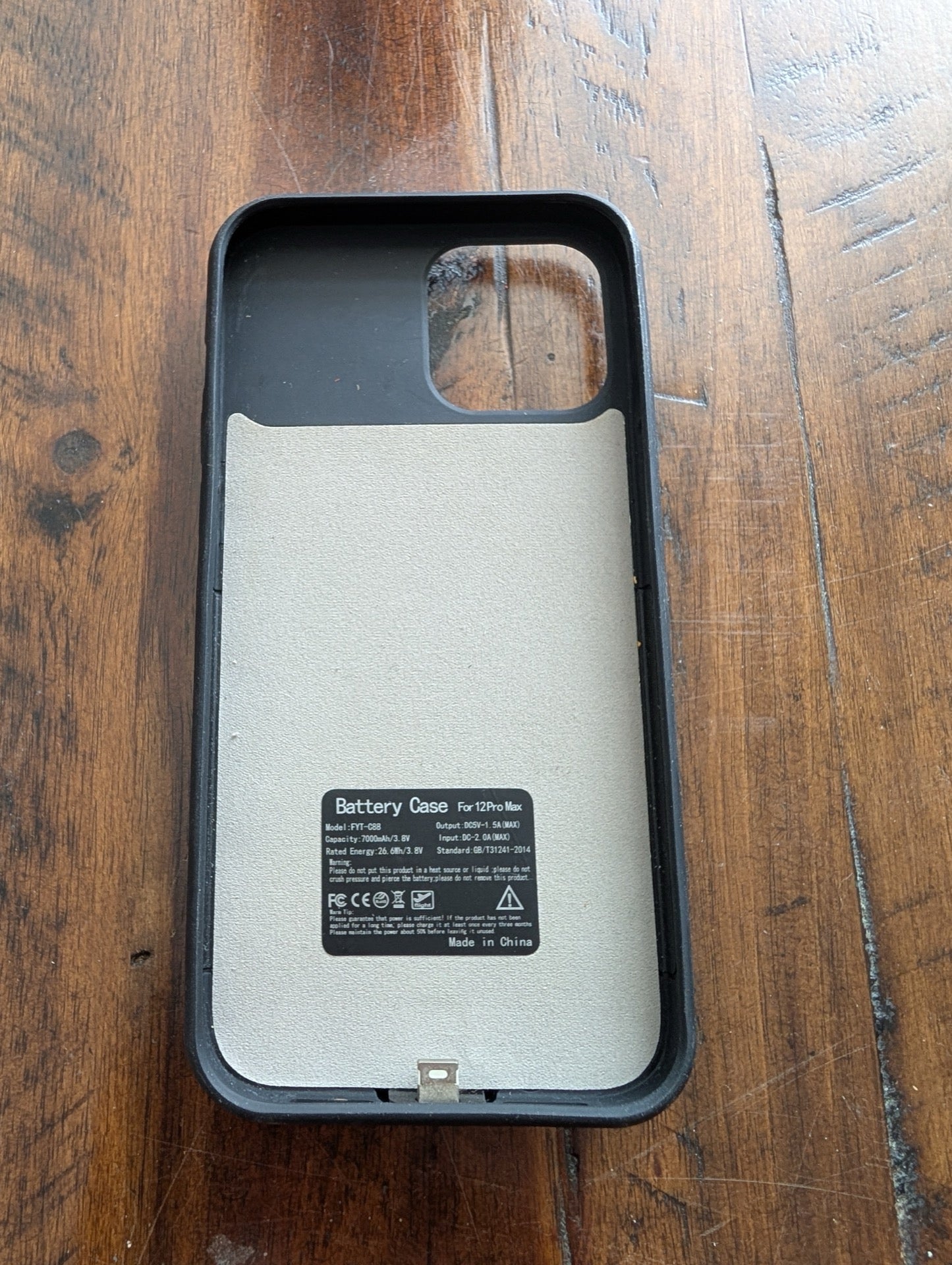 Battery Case for iPhone 12 Pro Max (10000mAh) from Generic/Unbranded - 2020-2021 Cell Phone Accessories (Plastic, Lithium-ion battery Phone Battery Case, Not Applicable, Black, iPhone 12 Pro Max, battery case, 10000mAh, charging, power case)