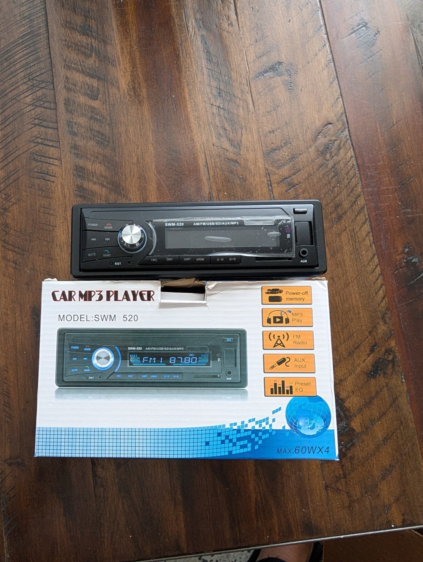 Car MP3 Player SWM-520 from Generic/Unbranded - 2010s/2020s Car Electronics, Audio (Plastic, Metal, Electronics Car Audio, Not Applicable, Black, SWM-520, car stereo, MP3 player, single DIN, radio)