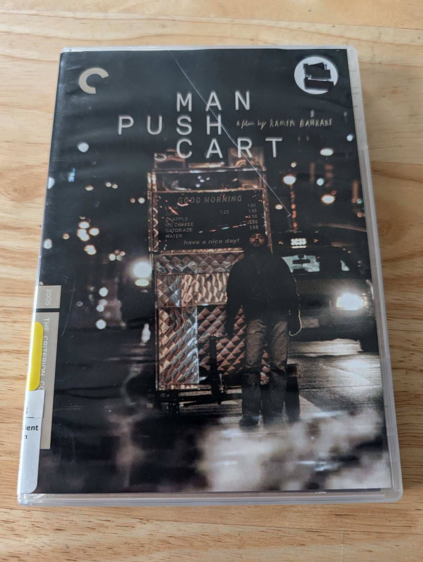 Man Push Cart (DVD, 2005, Not Rated) Ahmad Razvi, Leticia Dolera, Charles Daniel Sandoval, Man Push Cart movie, Criterion Collection films, Ramin Bahrani director, Man Push Cart summary, Ahmad Razvi actor