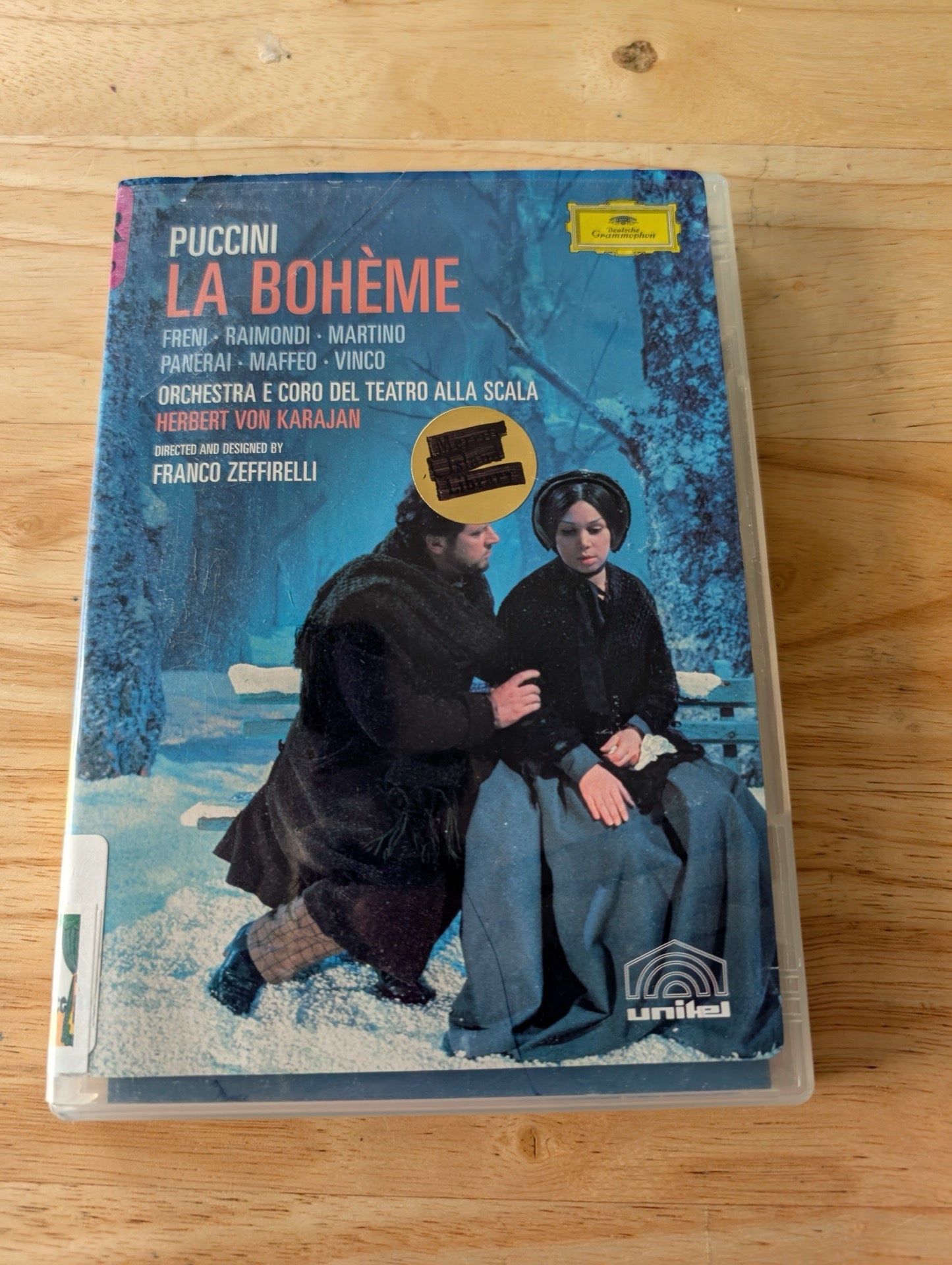 La Bohème (DVD, 1965, Not Rated) Mirella Freni, Gianni Raimondi, Rolando Panerai, La Bohème Zeffirelli Karajan, Puccini La Bohème film, watch La Bohème opera, Mirella Freni Mimì, 1965 La Scala