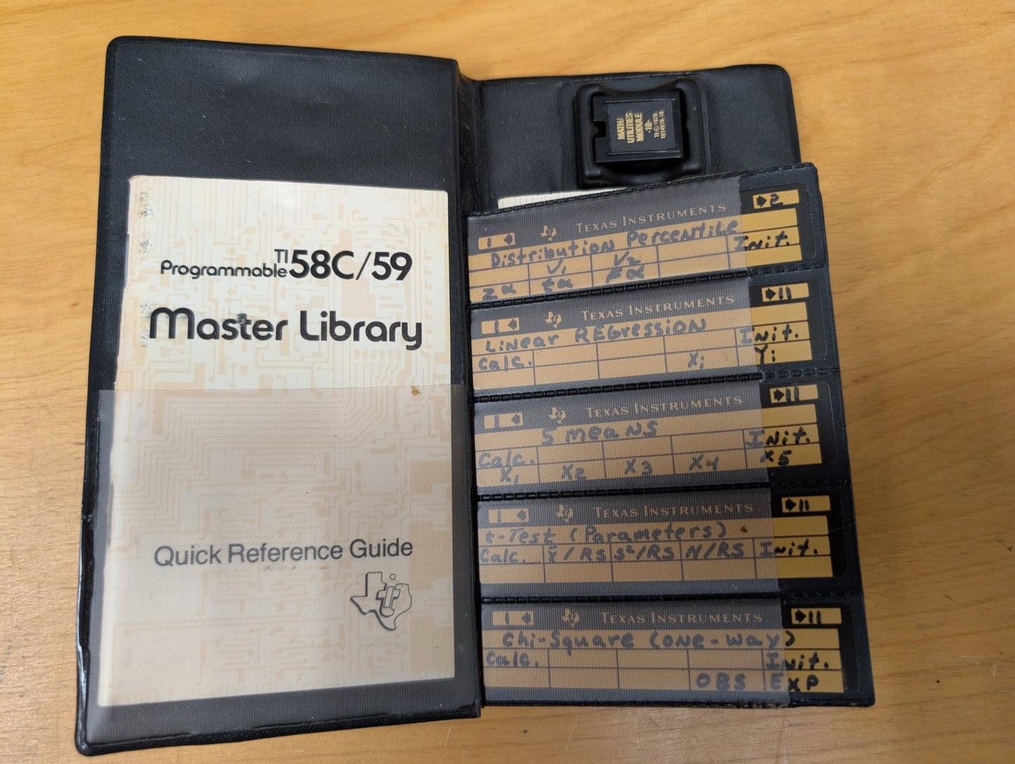 TI 58/59 Master Library Module with Magnetic Cards from Texas Instruments - 1970s Vintage Electronics > Accessories Custom Programs, Magnetic Cards, Master Library, Essential Module, One-of-a-Kind (Calculator Software Module-59)